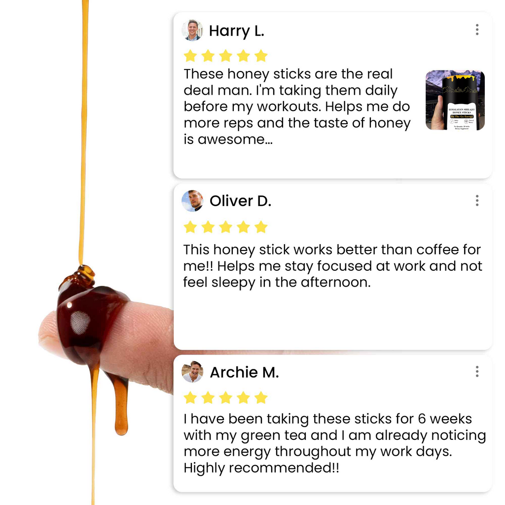 GOLD+ Shilajit Honey Sticks